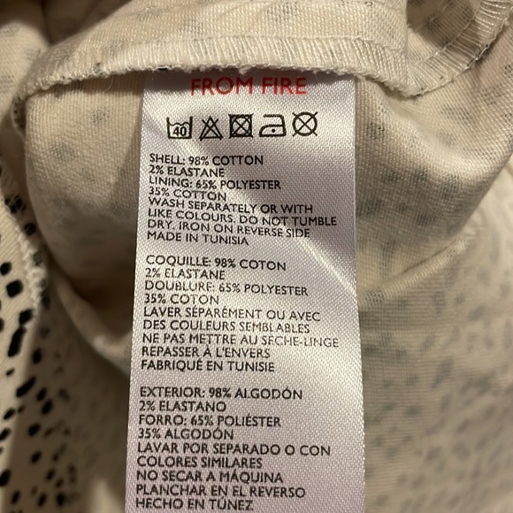 NWT Urban Outfitters white with black dots cotton mini skirt size small - Picture 7 of 7